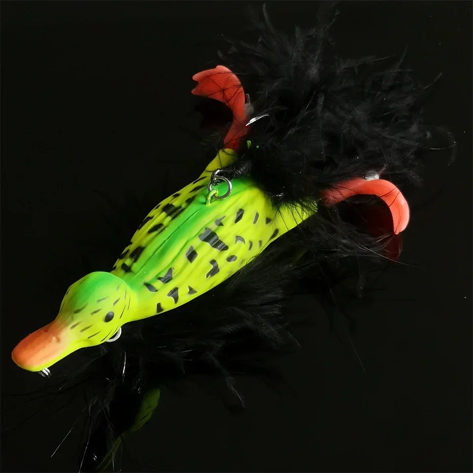 Schwimmender 3d Enten Topwater Köder Mit Plätscherfüßen Für Angler_voghion.com