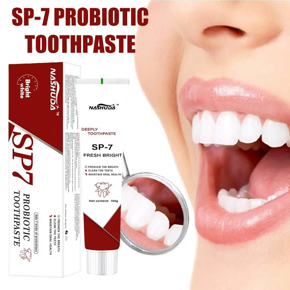 

100g Sp-7 Remove Bad Breath Toothpaste Probiotic Toothpaste Breath Gums Whitening For People With Bad Brea Y1k5