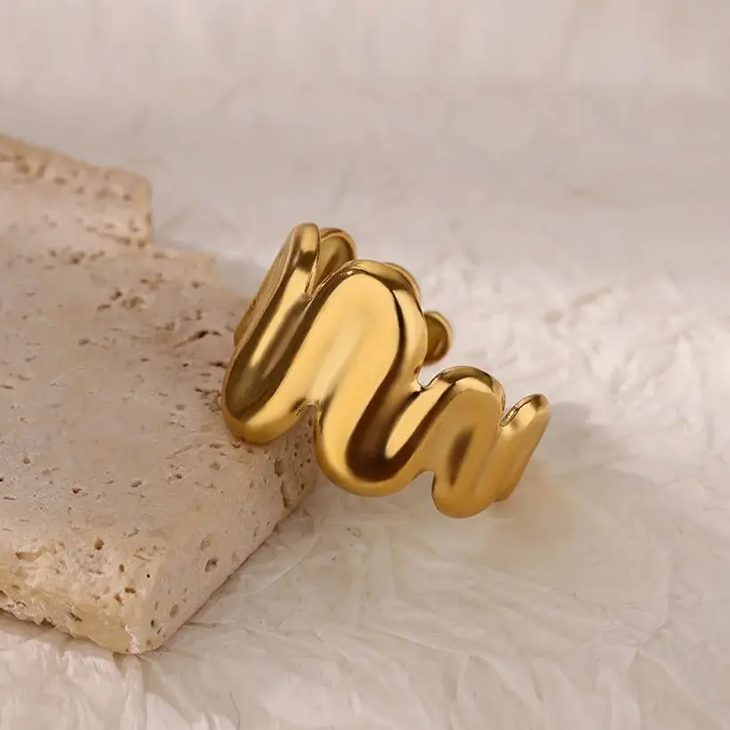 Gold Stainless Steel Rings For Women