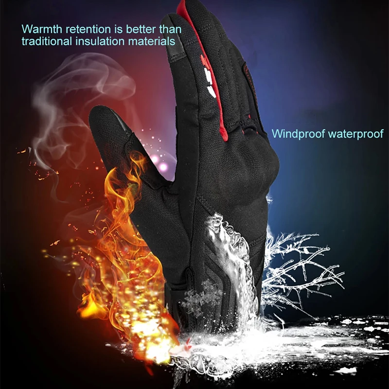 LS2 Original Motorcycle Gloves Men Winter Windproof Warm Waterproof Full Finger Guantes Motocross Riding Gloves Anti-fall Luvas motorcycle gloves sports gloves winter gloves