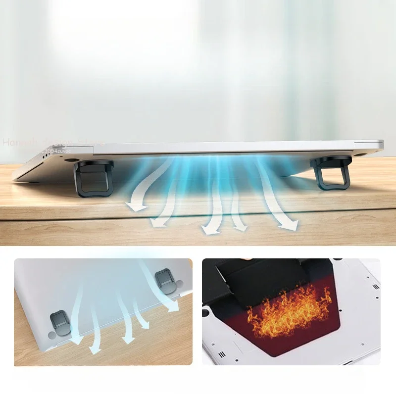 Laptop Stand Portable Cooling Bracket Game Book Support Raised Mini Invisible Keyboard Feet