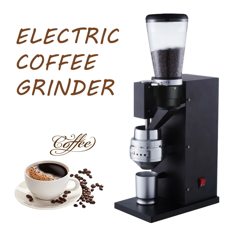 Italian Electric Coffee Bean Grinder Automatic Timing Stainless Steel Coffee Grinder Italian