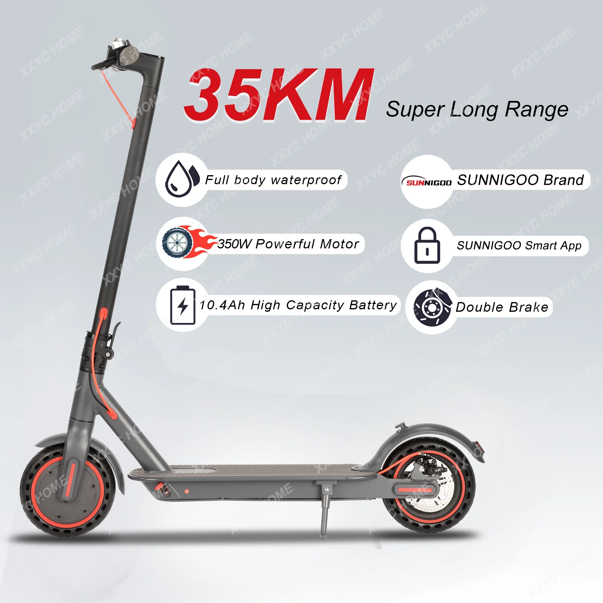 

8.5 inch Electric Scooter 10.4Ah Foldable Skateboard Hoverboard 350W Kick Scooter 36v With APP For Adult Kids M365