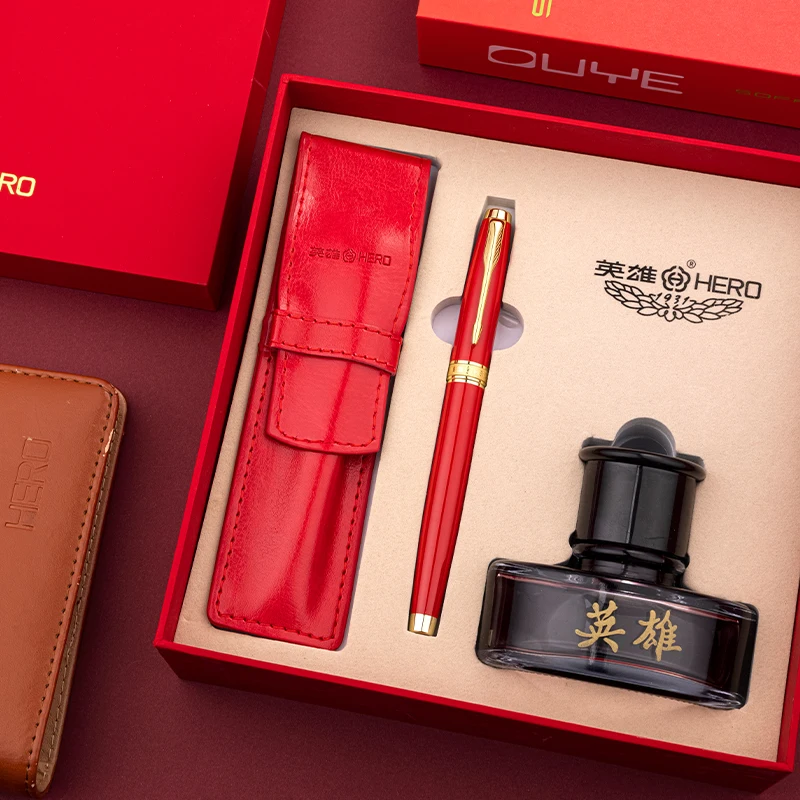 مجموعة أقلام حبر كلاسيكية للأعمال Hero 772 - هدية...