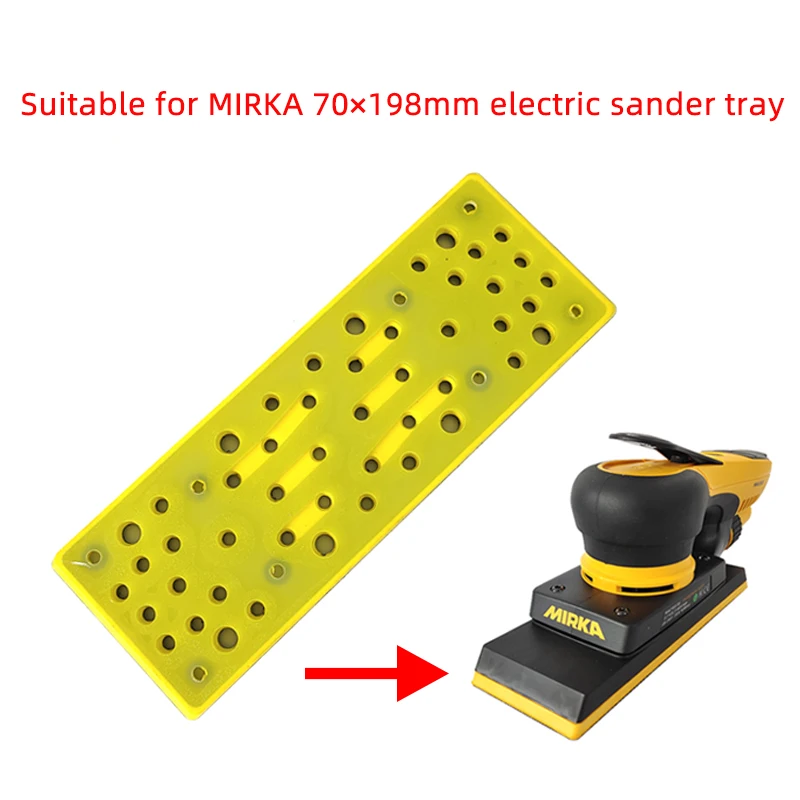 70/198mm Finland Mirka Electric Rectangular Sander Abrasives Dry Grinding Accessories Base