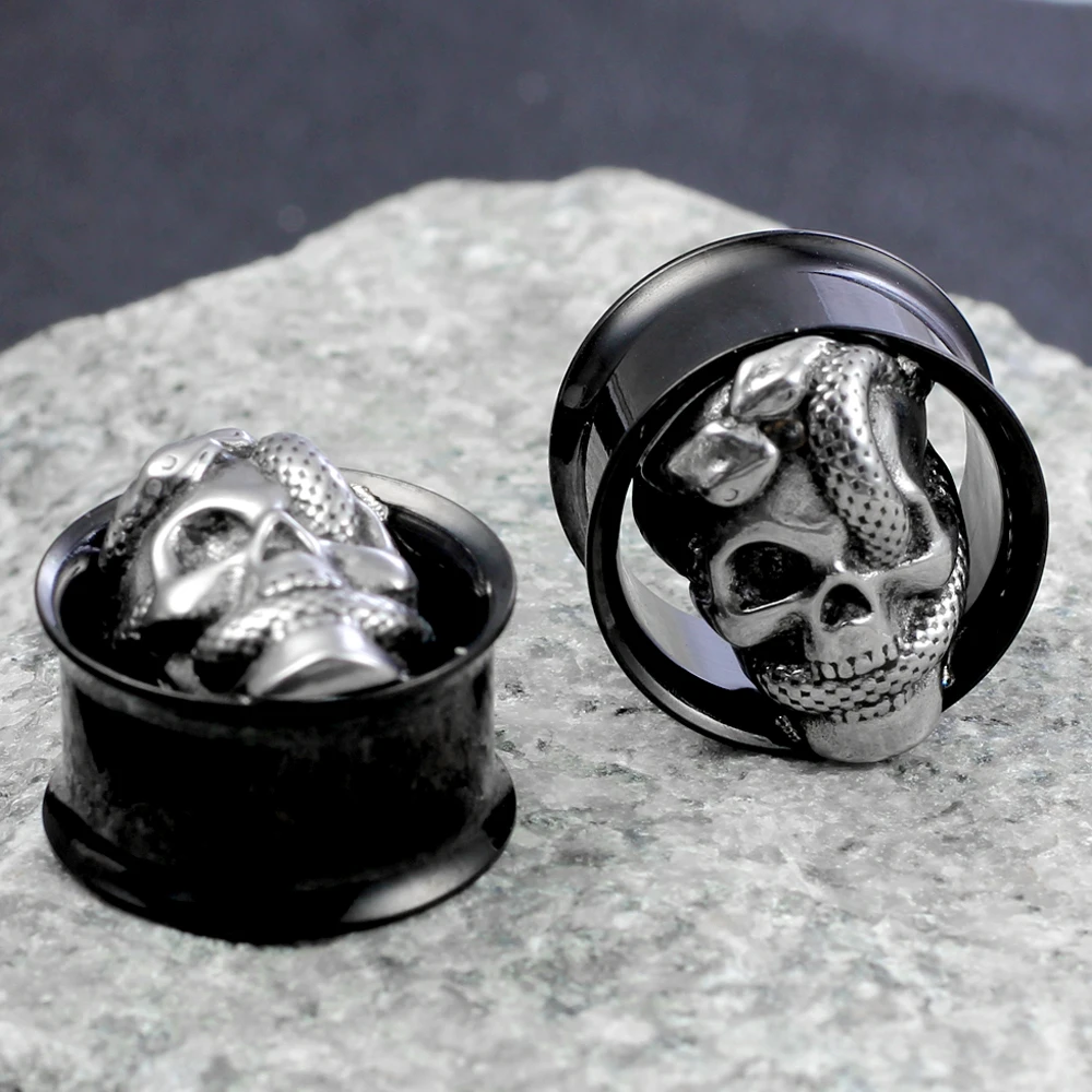 Cooear 1 Pair Flesh Ear Gauges Piercing Plugs Tunnels Snake | Envío Gratis