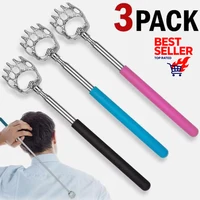 3PCS Back Scratcher Telescopic Bear Claw Scratching Back Scratcher Massager Rotate Telescoping Itch Health Products Hackle