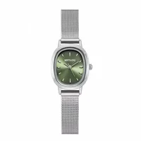 Petit cadran ovale montre verte Simple en acier inoxydable dames montres marque femmes de luxe cadeau montre à Quartz livraison directe 5