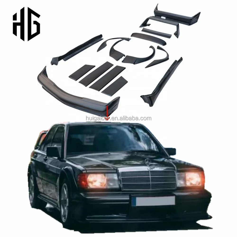 For Merced Bens C Class Fiberglass Front Rear Bumper kit To