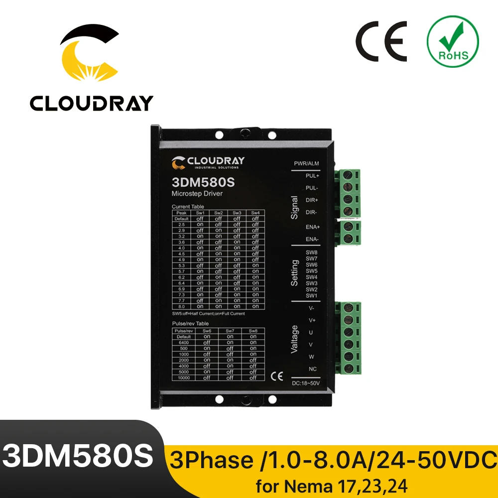 Leadshine 3DM580S Nema 23 Nema 34 57/86 스테핑 모터 CNC ..