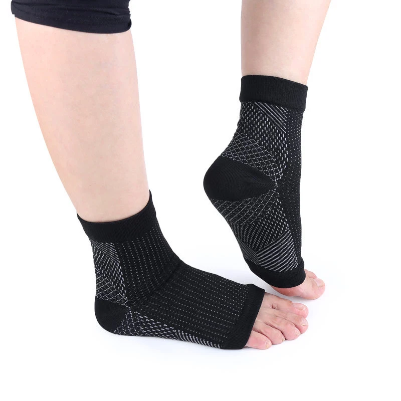 1 Pair Copper Infused Compression Socks Ankle Support Pain Relief Socks