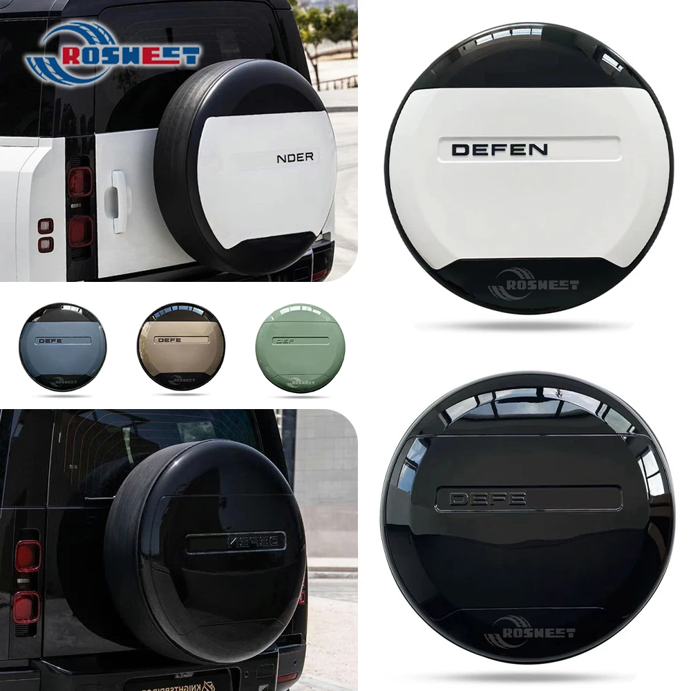 ABS-Car-Rear-Spare-Tire-Cover-Protective-Trim-For-Land-Rover-Defender ...