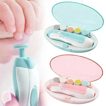 6 in 1 Electric Baby Nail Trimmer Sharpener, Kids Scissors, Baby Nail Care Trimmer Manicure