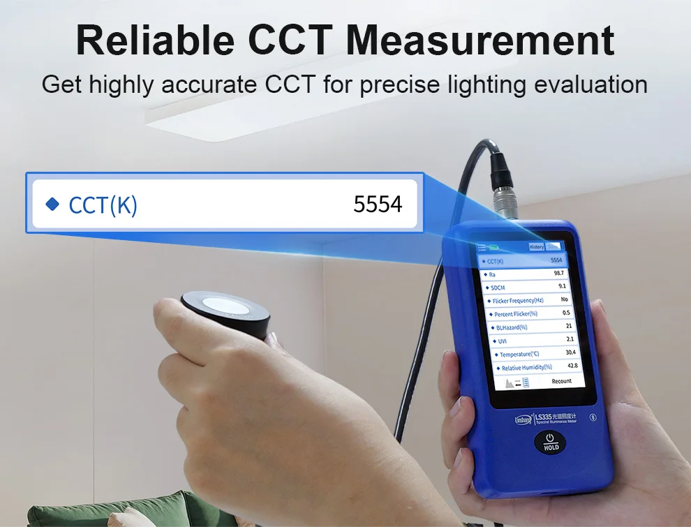 Multi-Parameter Spectral Illuminance Meter CRI meter CCT Lux Tester Spectrometer