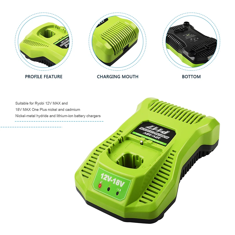 Ryobi one+ plus battery charger clearance