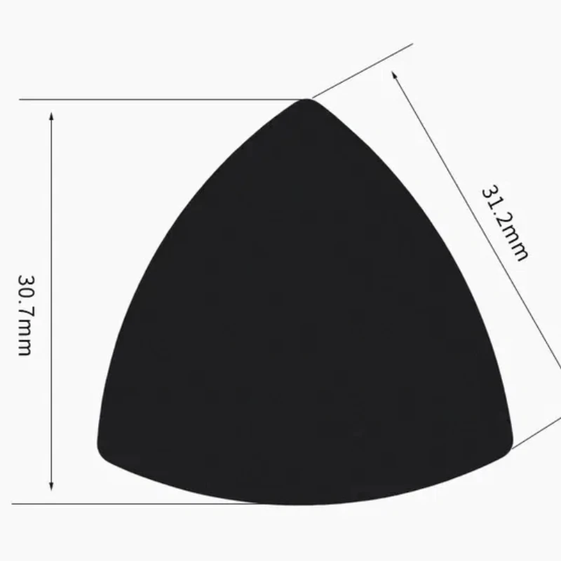 Wholesale 500pcs/lot Tortoise 0.46mm 0.71mm 0.96mm Medium Celluloid Big Rounded Triangle Guitar Picks