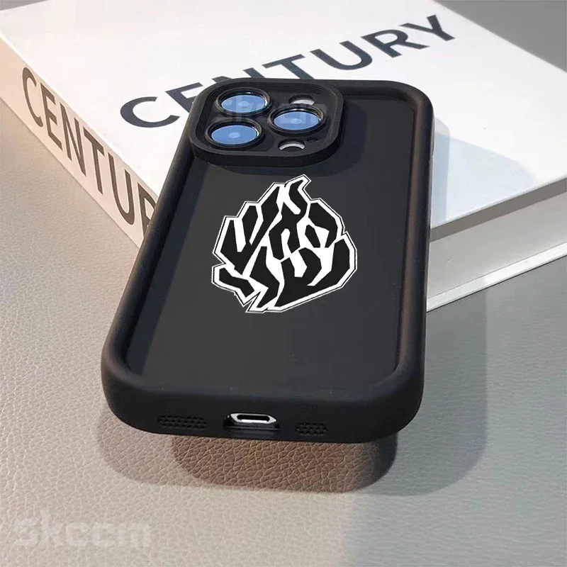 Stylish Black Flame Silicone Shockproof Phone Case