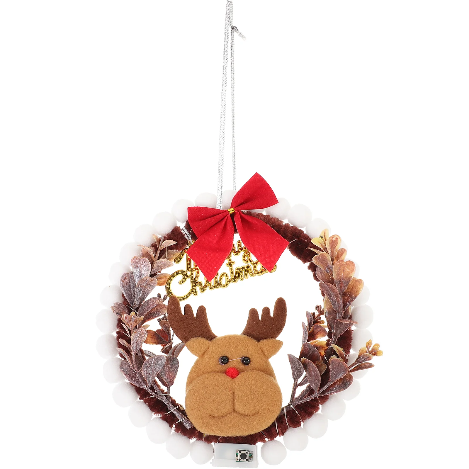 

Рождественский венок ручной работы «сделай сам», искусственный Декор для спальни, венки для входной двери, нетканый материал для окон, украшение для спальни