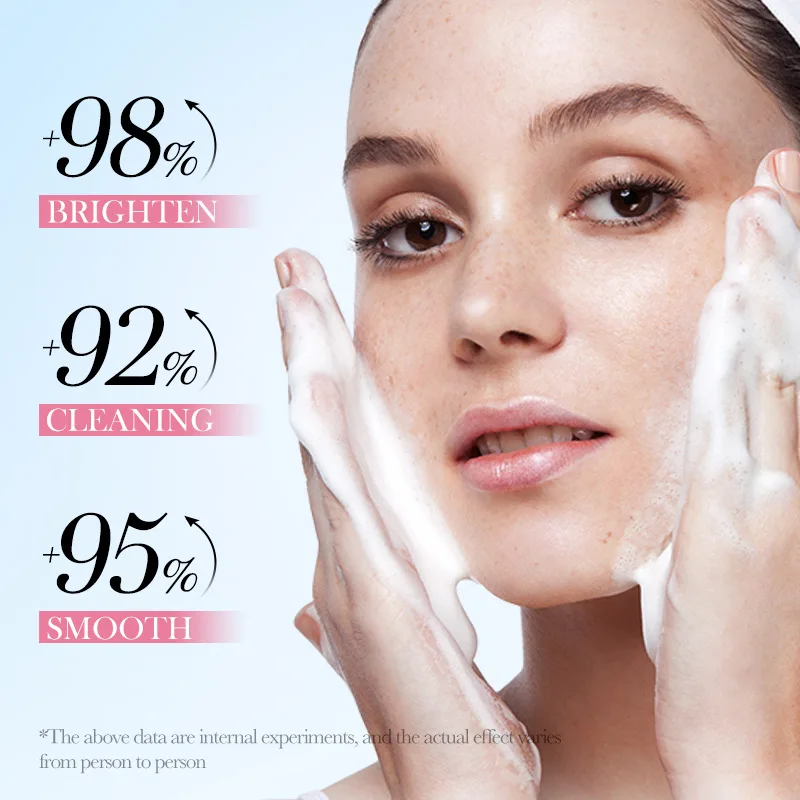 SADOER Sakura Facial Cleanser Face Wash Foam Face Cleanser Deep Cleansing Brightening Hydrating Moisturizing Skin Care Products