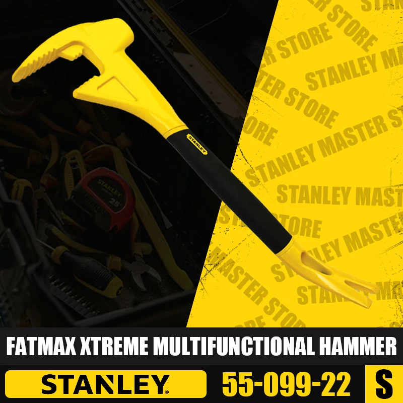 Stanley 55-099-22 Fatmax Xtreme Martello Multifunzionale Quattro In Uno Martello Multiuso Leva Bar Nail Driver Martello Antincendio 64Oz