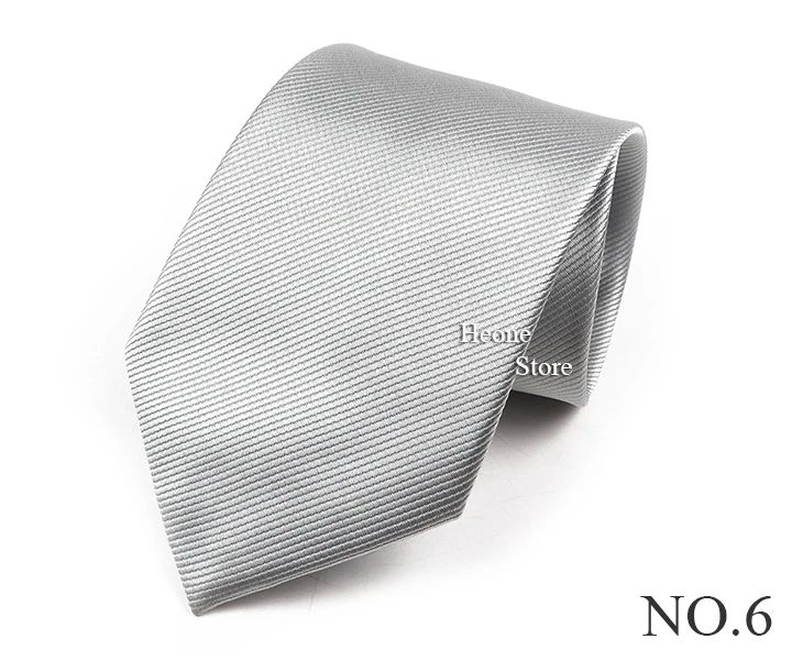 Klassische einfarbige Krawatten für Männer, Business, Hochzeit, Party, 8 cm, Krawatte, Schwarz, Blau, Lila, formell, gestreifter Kragen, Krawattenzubehör – Detail 7
