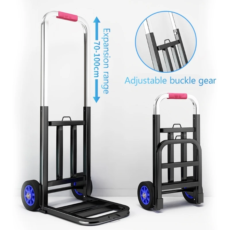 Multipurpose Portable Hand Trolley Convenient Foldable Pull Cart Practical Hand Carts for Home and Garden Needs 22mm Pipe Diamet