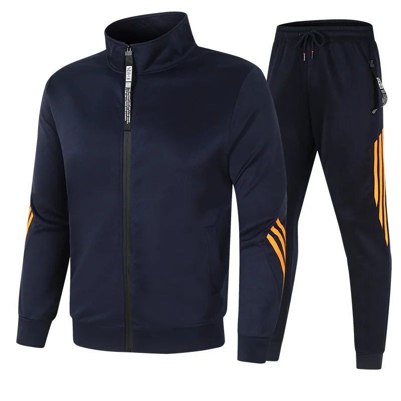 Men's Tracksuit Sportswear AMG Sets Spring Autumn Casual Tracksuits Men 2 Piece Zipper Sweatshirt + Sweatpants Brand Track Suit men's loungewear sets Men's Sets