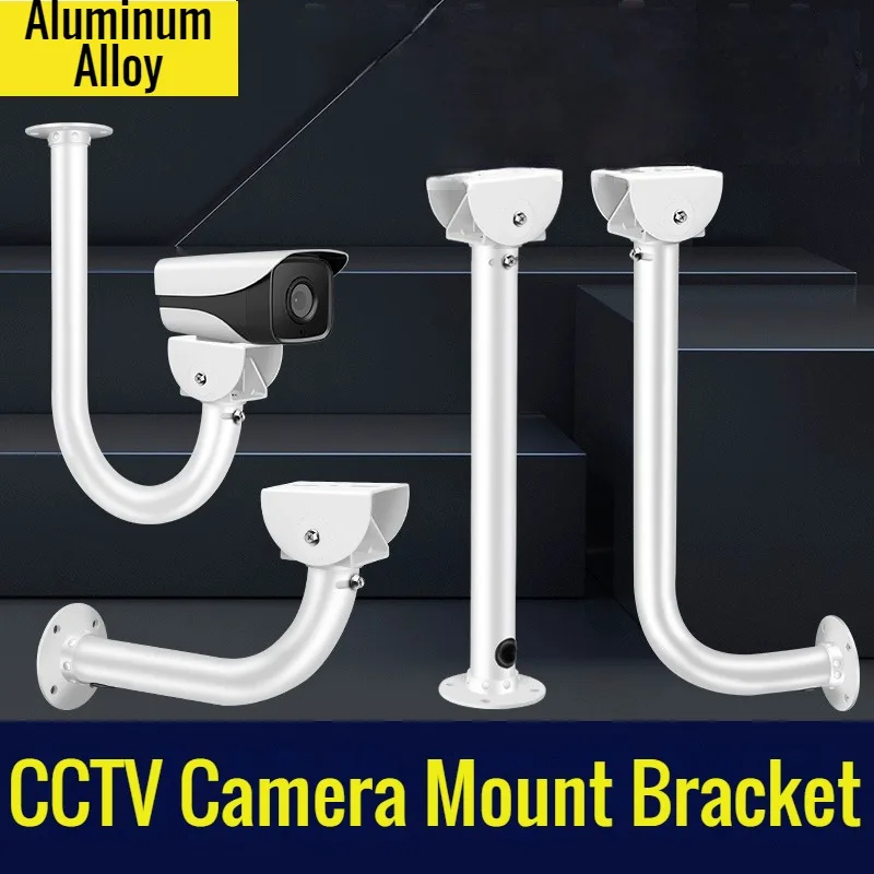 Aluminum Alloy Universal Wall / Fence / Ceiling Camera Bracket, Vertical Stand Mount Bracket Duckbill Head 360 Degree Adjustable
