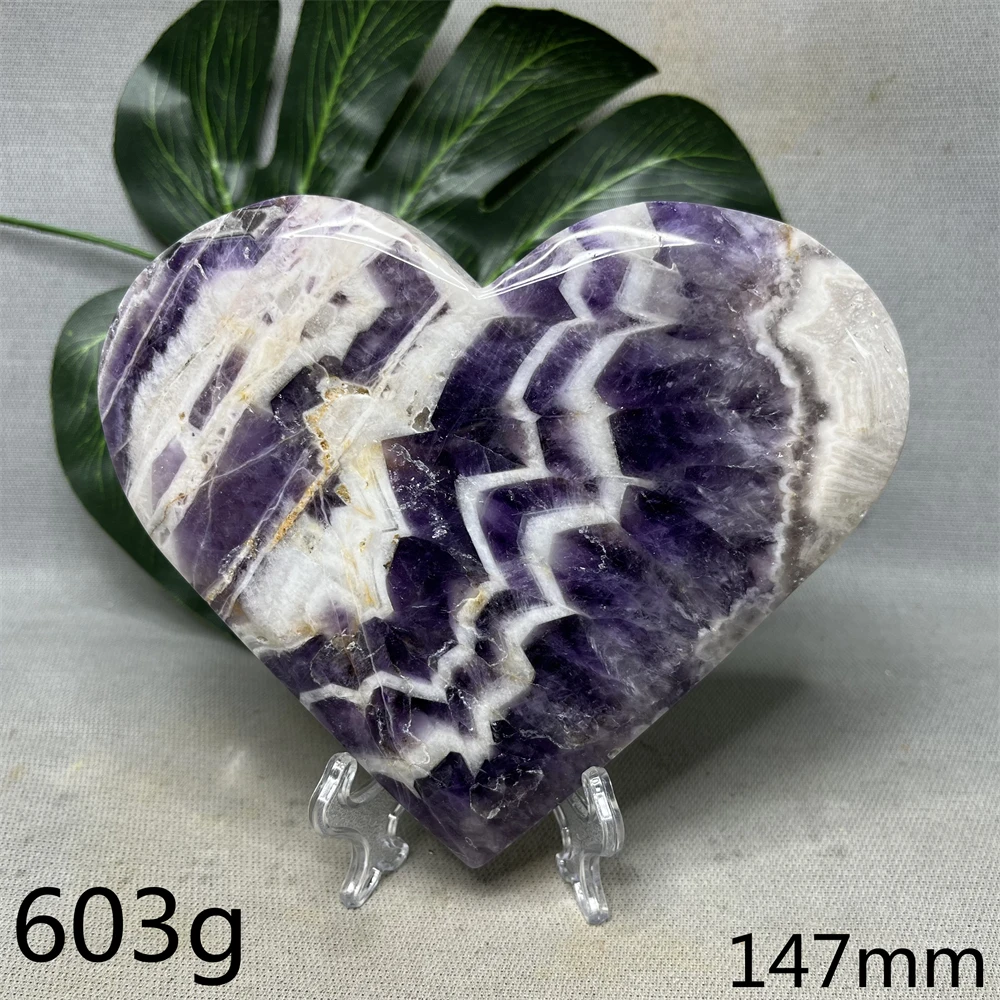 

Brazilian Dream Natural Amethyst Heart Beautiful Runes Hand Polished Home Room Feng Shui Decoration Holiday Spirit Gift
