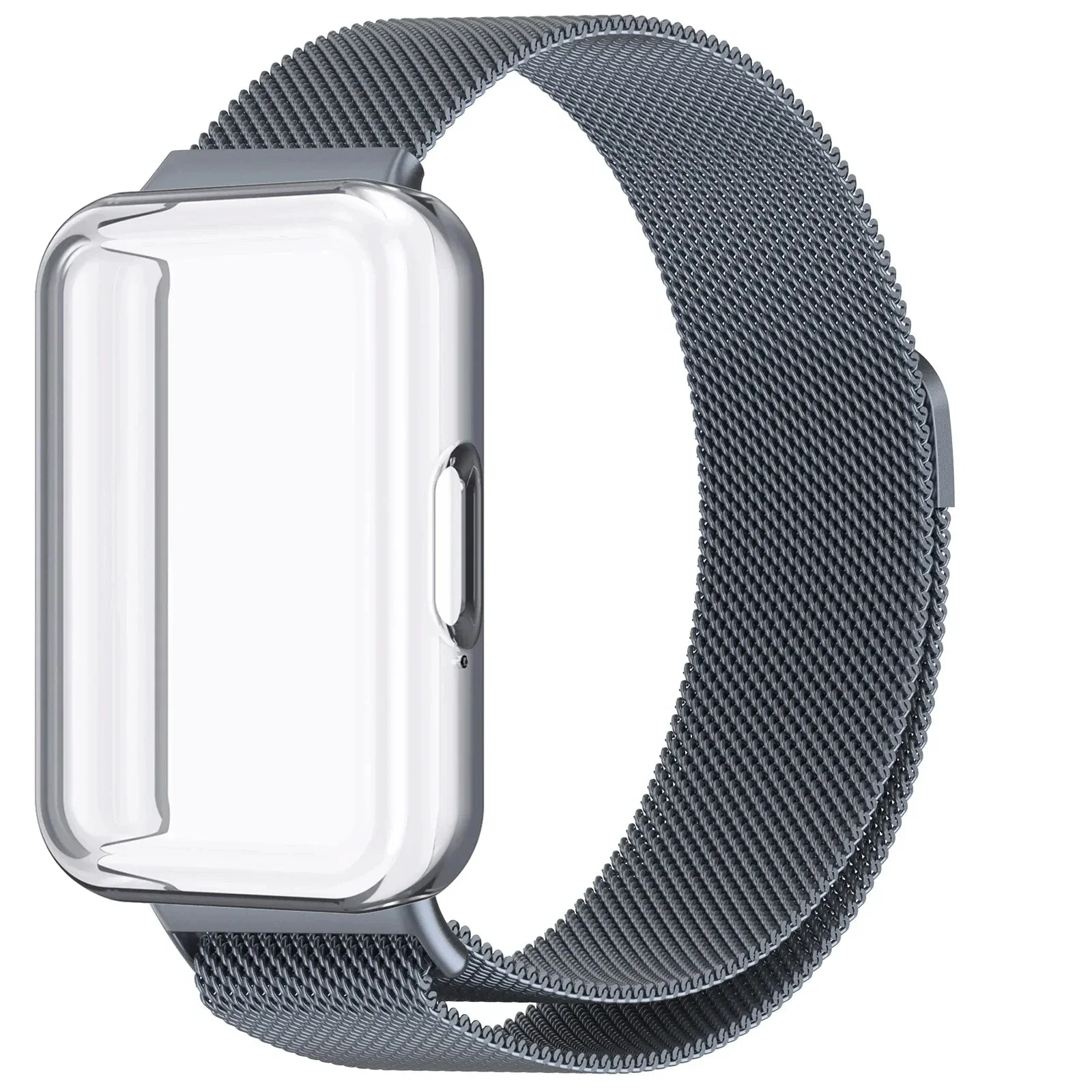 Milanese Loop Strap with Magnetic Wristband and Screen Protector Cover