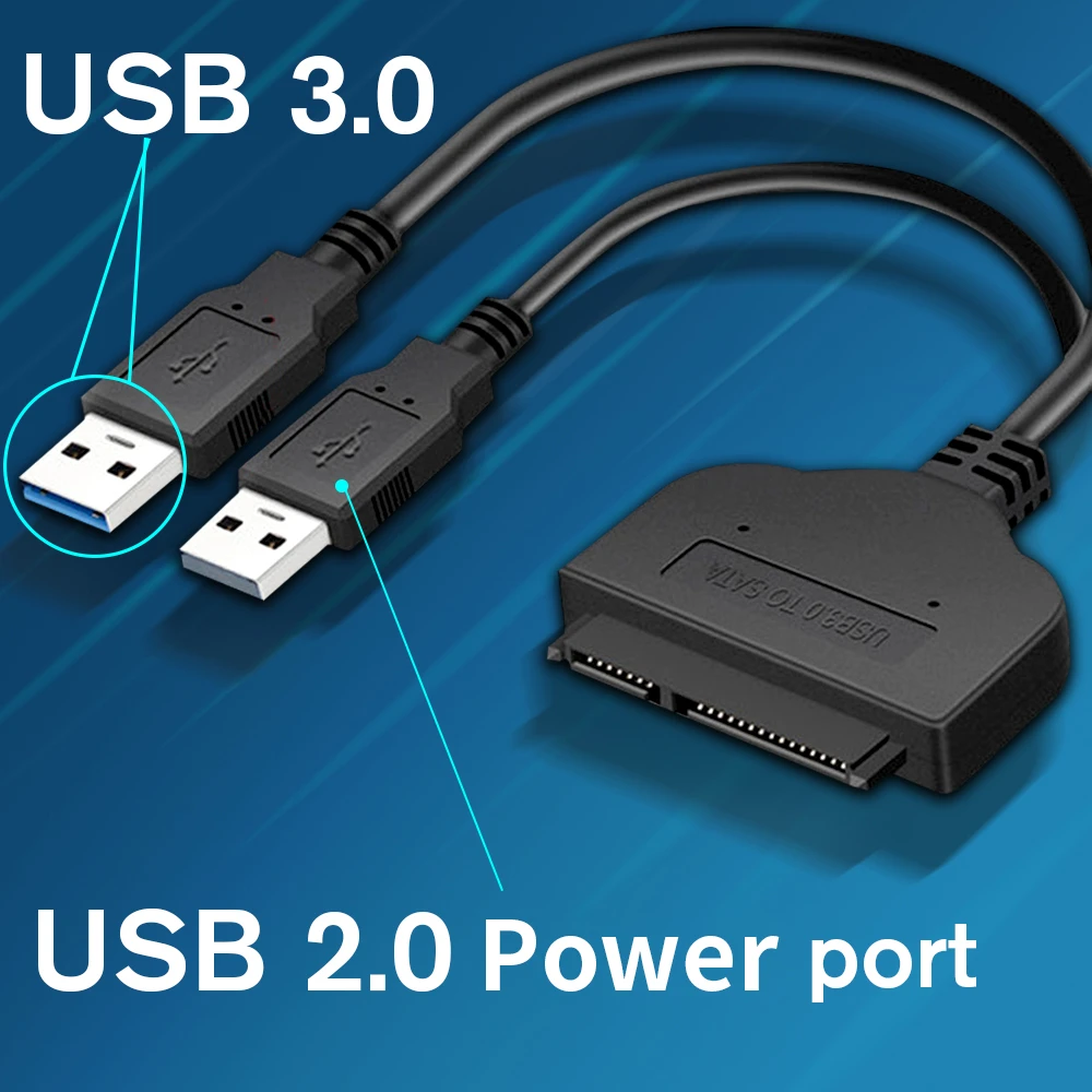fungere apologi jordskælv Sata To Usb 3.0/2.0 Hard Driver Adapter Support 2.5 Inches External Ssd Hdd Hard  Drive 22 Pin Sata Iii Cable Sata Usb Cable - Pc Hardware Cables & Adapters  - AliExpress