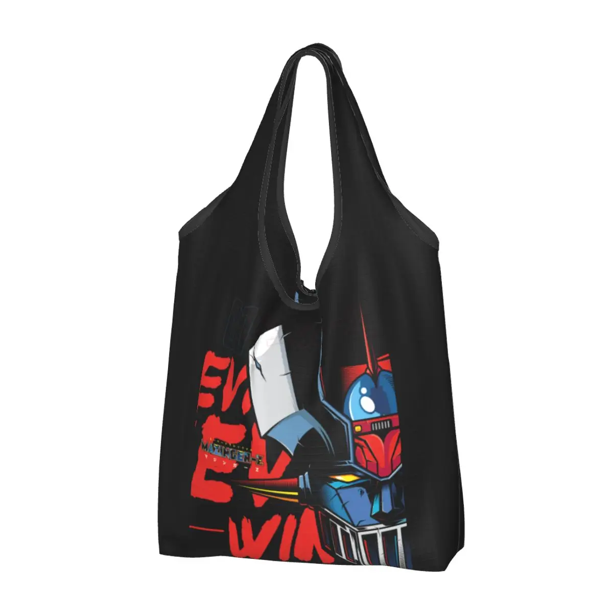 Mazinger Z Borse Per La Spesa Riutilizzabili Pieghevoli 50Lb Capacità Di Peso Scuola Voltes V Eco Bag Eco-Friendly Lavabile