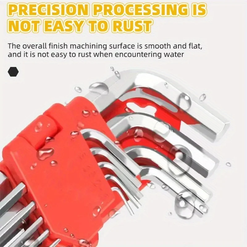 Metric/Imperial Wrench Mini Size Inside Hexagon Wrench Set L-shaped Tight Spaces Portable Pocket Tool Kit 5/8/11pcs