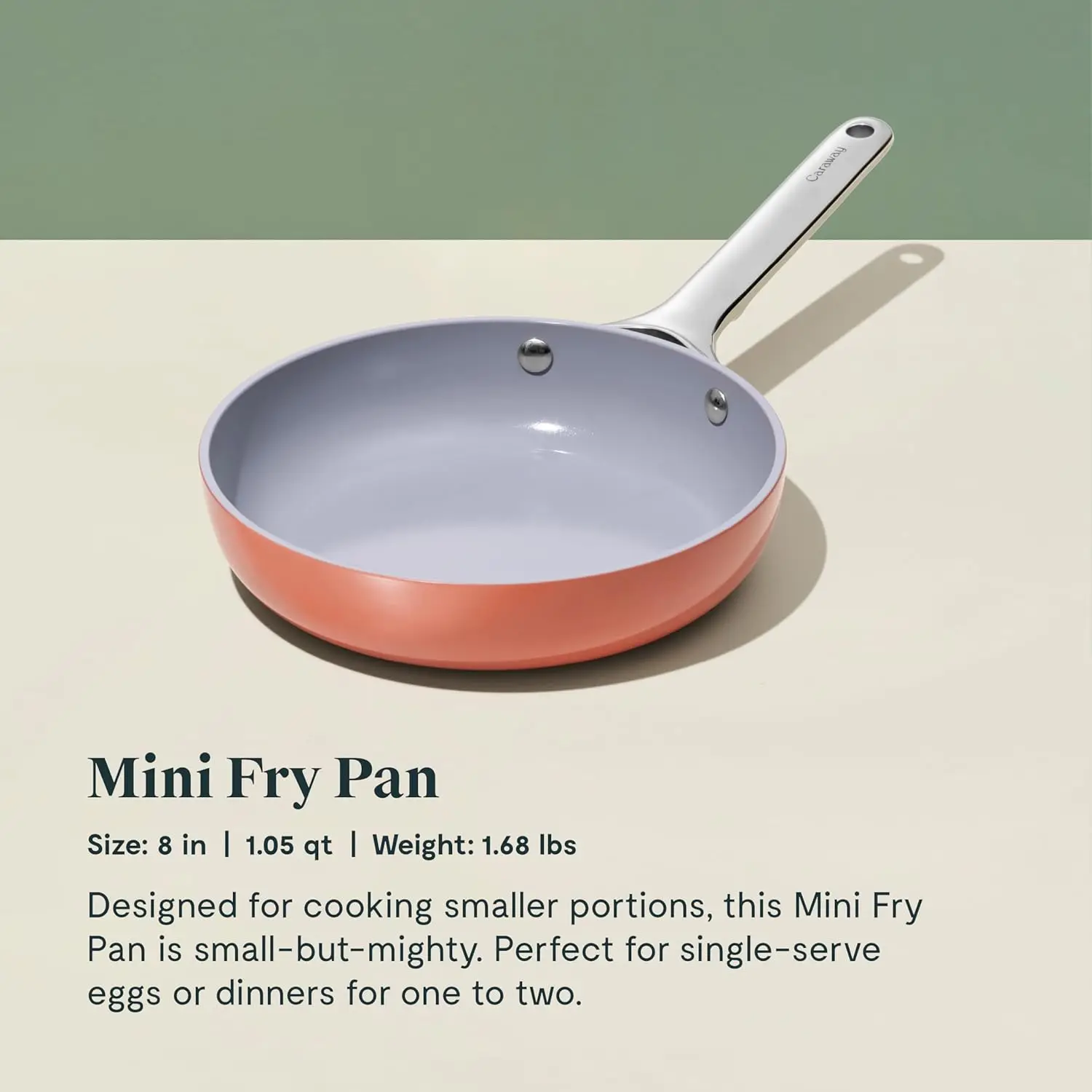 Non-Stick Ceramic Fry Pan (1.05 qt, 8") & Sauce Pan (1.75 qt) - Non Toxic 2