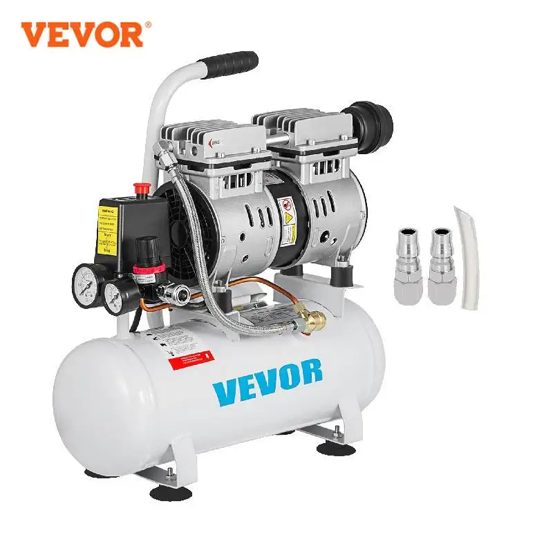 warm Overwinnen geluk Vevor 9L Stille Luchtcompressor Met Zuiver Koper Motor 550W Olievrije  Luchtpomp Voor Thuis Reparatie Band inflatie Whisper Compressor| | -  AliExpress