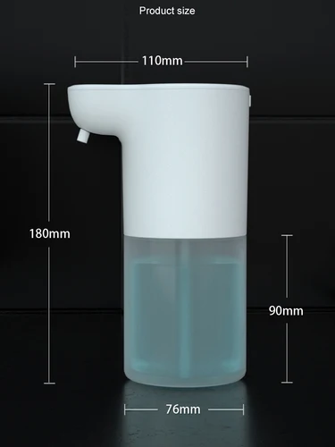 자동 거품 비누 디펜서 충전식 2000mAh 적외선 비접촉식 스마트 손 세척, 욕실 주방용 350ml, 600ml 5