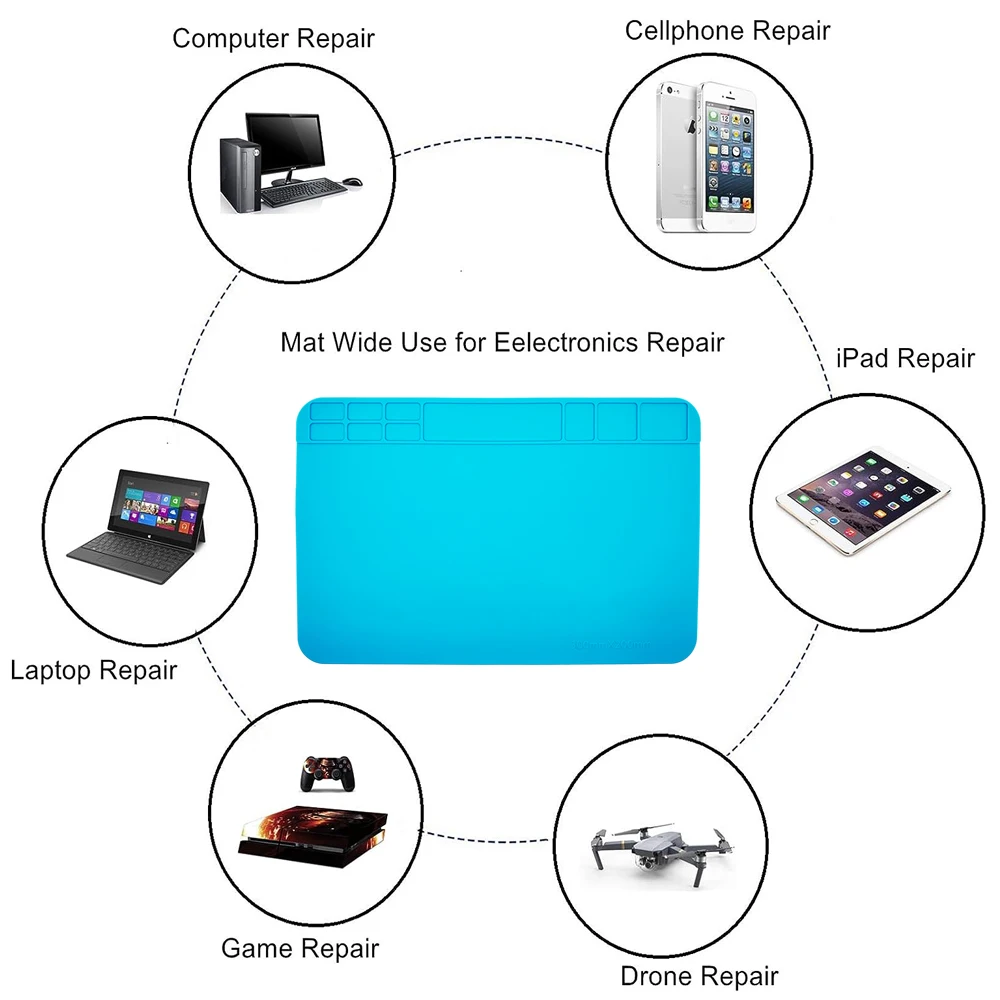 Soldering Station Mat Repair Pad Insulation Heat-Resistant For BGA Station