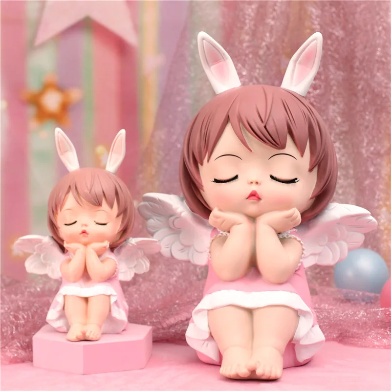 Kawaii Fairy Angel Piggy Bank for Kids Children Girls Baby Gift