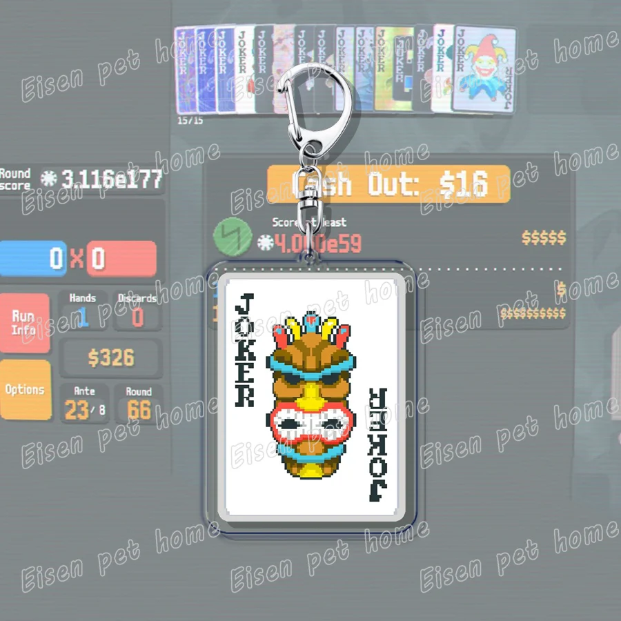 Balatro Poker Game Keychains - Stylish Gaming Accessories and Gifts