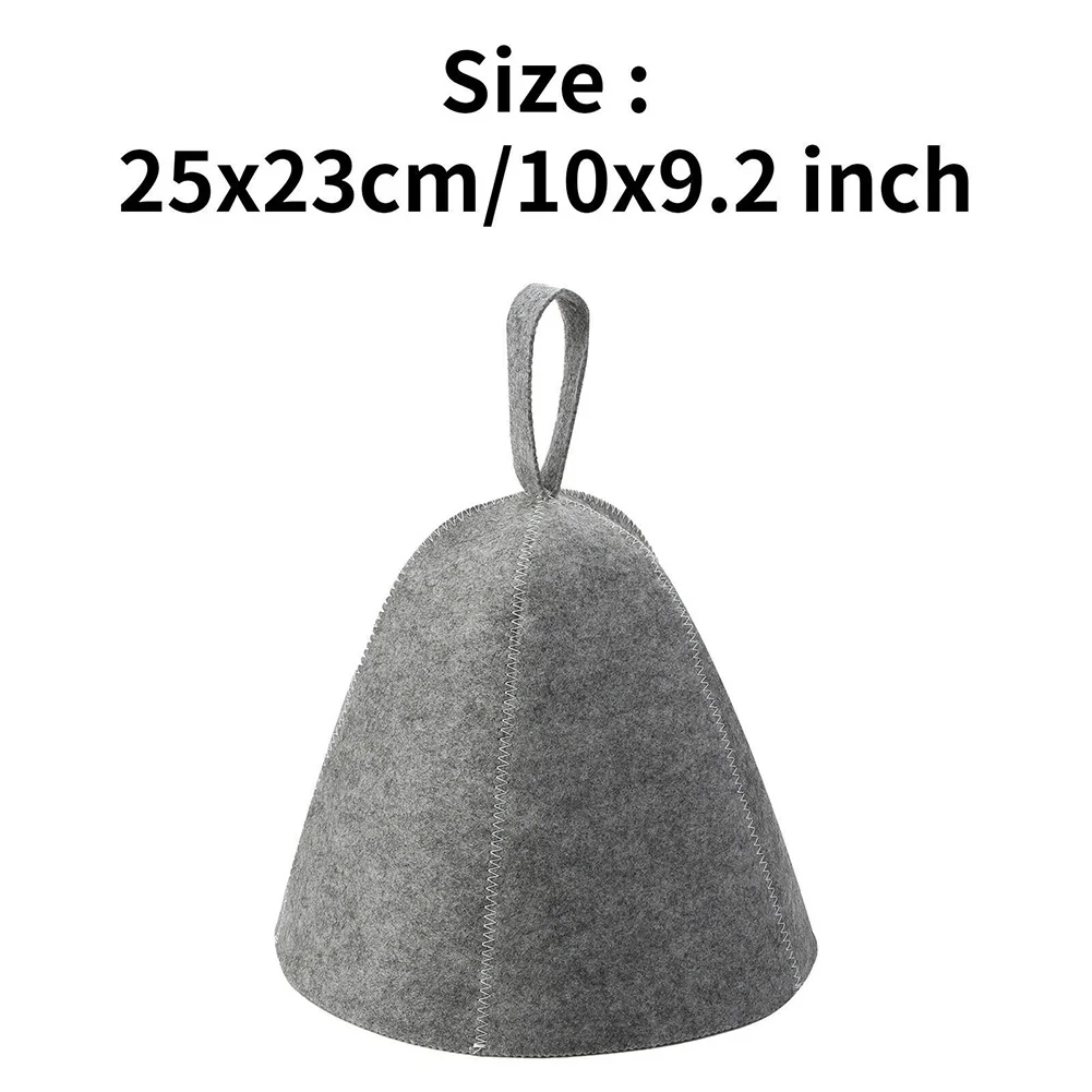 Pure Wool Felt Sauna Hat Russian Banya Cap for Saunahut Bath Shower House Head Protection Sauna Vaporarium Accessories sauna hats