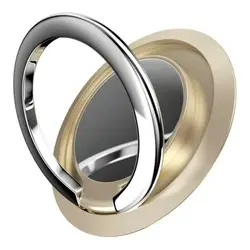 360° Rotating Magnetic Phone Ring Holder and Stand (Gold)