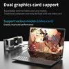 BYONE Dual Screen Gaming Laptop Intel Xeon W 10855M 16 inch +14 Inch Touch Screen Laptop 16GB 32GB RAM 1T 2TB SSD Metal laptops 5