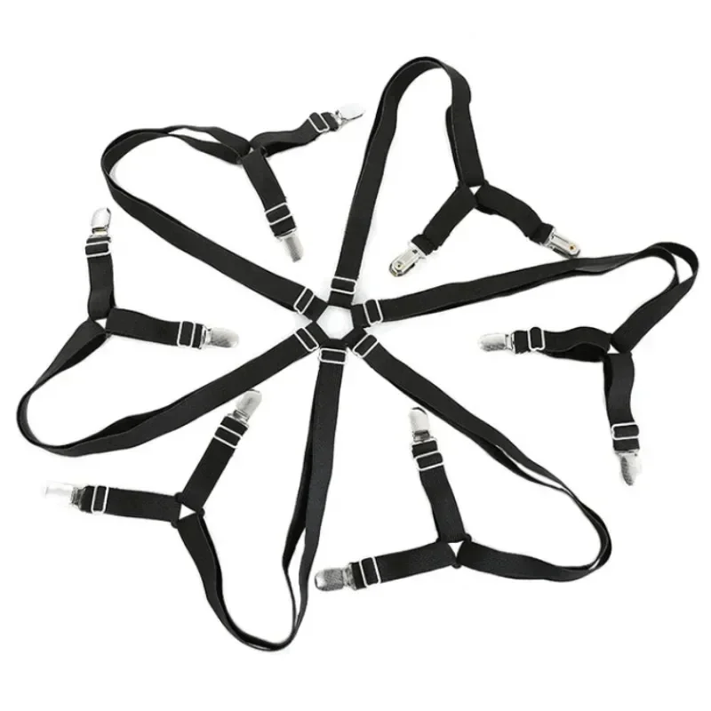 12 Clips Elastic Bed Sheet Clips, Sheet Fasteners for Slip-Resistant Bedding, Sofa Covers and Blankets, Household Tools 6