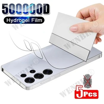 5 pezzi pellicola posteriore idrogel per Samsung S26 S25 S24 Ultra Plus FE protezione schermo per Galaxy A56 A55 A36 A35 A15 A16 5G pellicola posteriore
