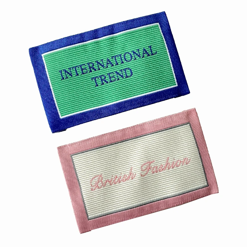 Customized Woven Labels For Garment Clothes Shoes Bags Jeans FabricTags Accessory