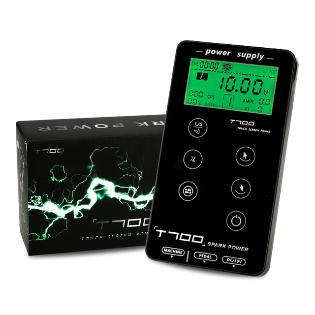 T700แห้งรอยสักสำหรับสักเครื่อง Gun หน้าจอสัมผัสแหล่งอัจฉริยะจอแสดงผลแอลซีแบบดีดิจิตอลใหม่ Original Makeup Supply 1