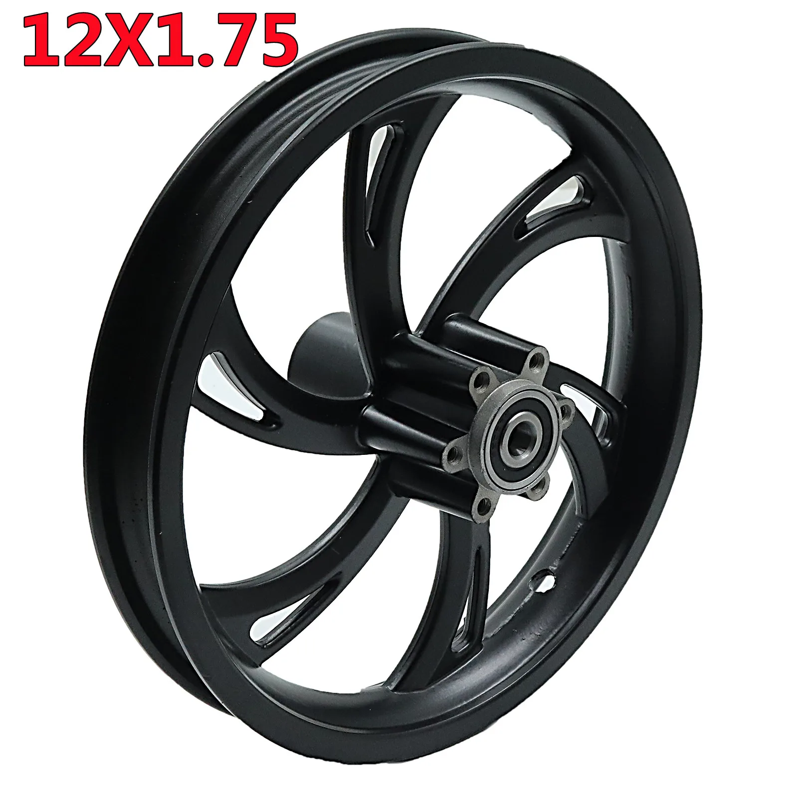 

12 Inch Rims 12x1.75 Wheel Hub Use 12 1/2 X 2 1/4 12 1/2x2.75 Tire Inner Tube Fit Many Gas Electric Scooters E-Bike Accessory