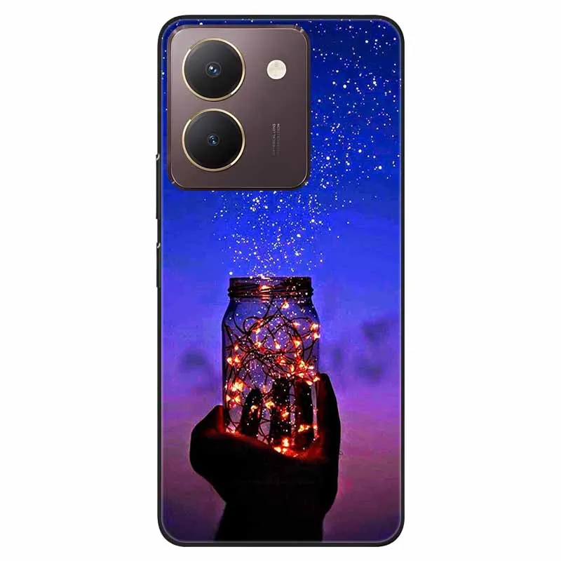 Black TPU Bumper Soft Silicone Shockproof Phone Case with Cute Cat Design