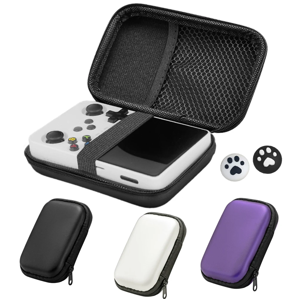 EVA Hardshell Waterproof Carrying Case with Joystick Caps for Retro Handheld Game Consoles