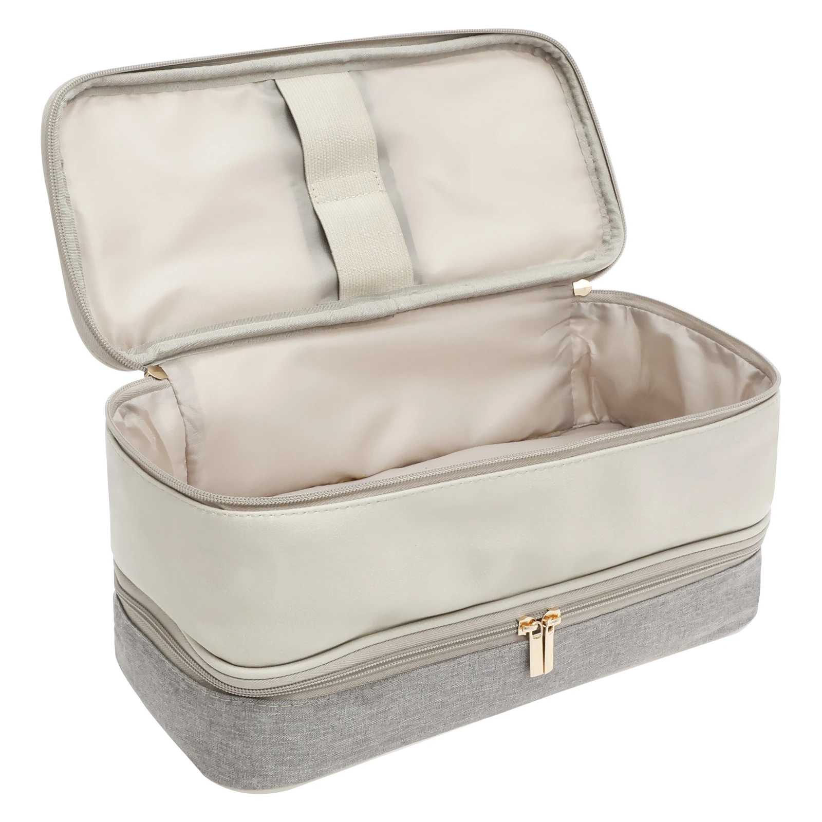 PU Leather Hair Dryer Storage Bag Waterproof Travel Case